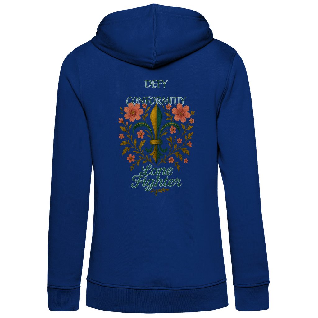 Damen Premium Bio Hoodie Fleur de lis