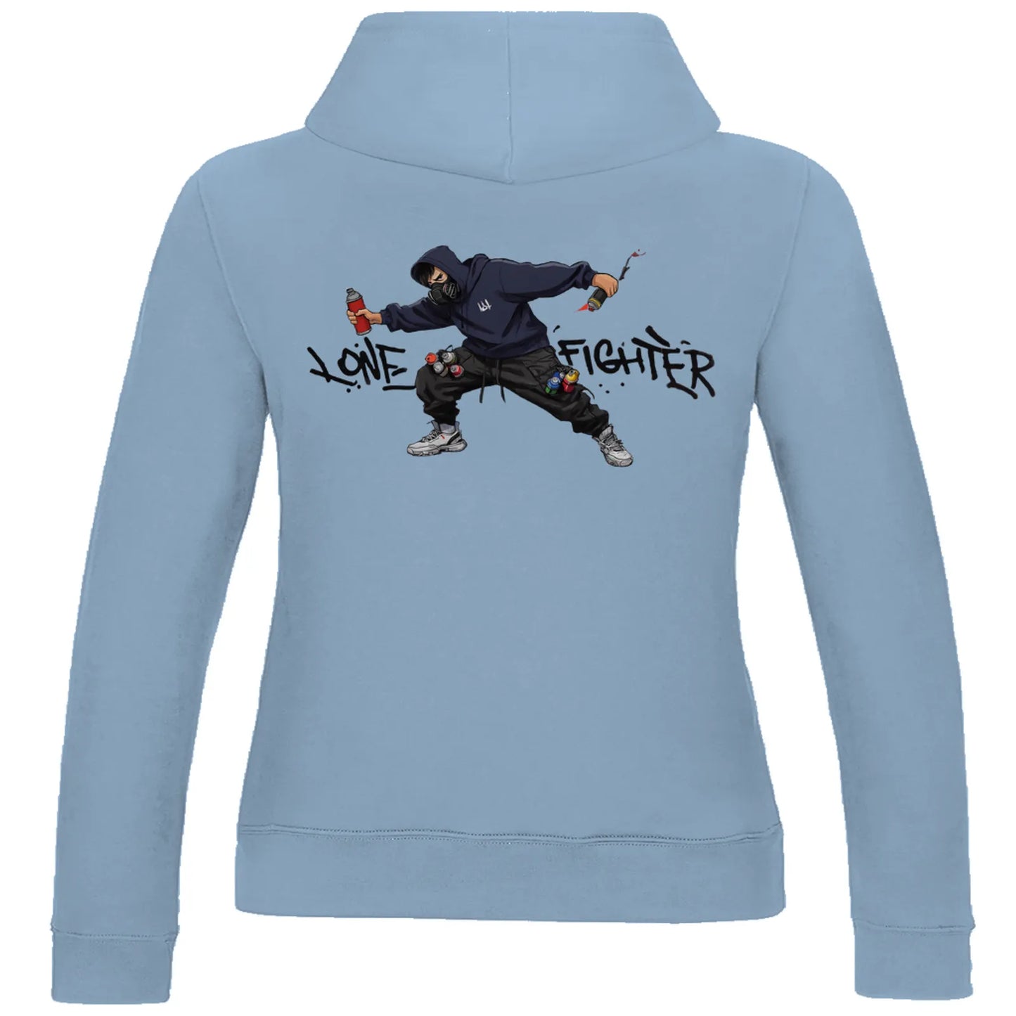 Damen Hoodie Spray Alone, Fight Alone