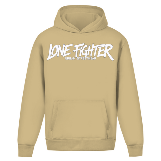 Oversize Hoodie Ohne Kordel Lone Fighter Graffiti