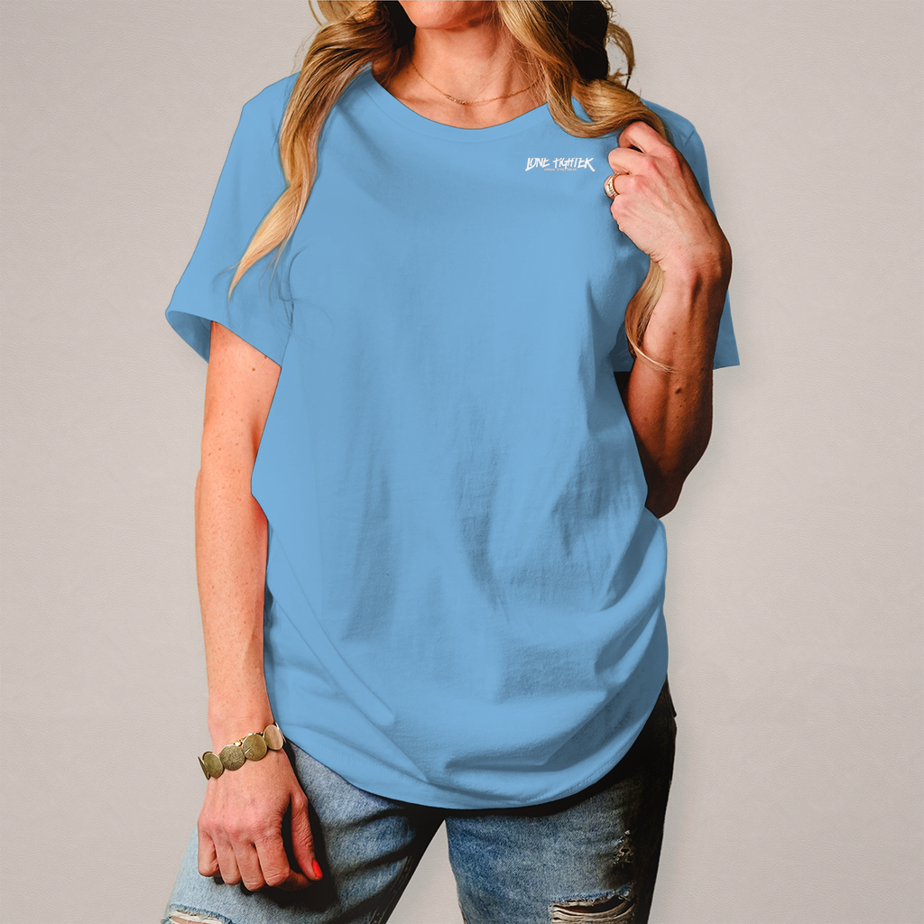 Damen T-Shirt Spray Alone, Fight Alone