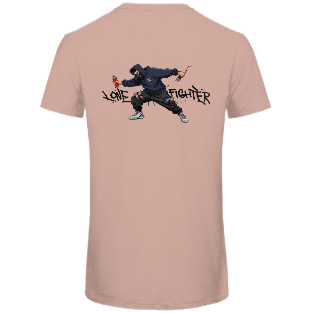 Herren Premium Bio T-Shirt Spray Alone, Fight Alone