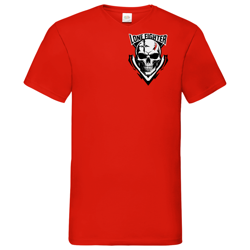 Herren Basic V-Neck T-Shirt Lone Reaper