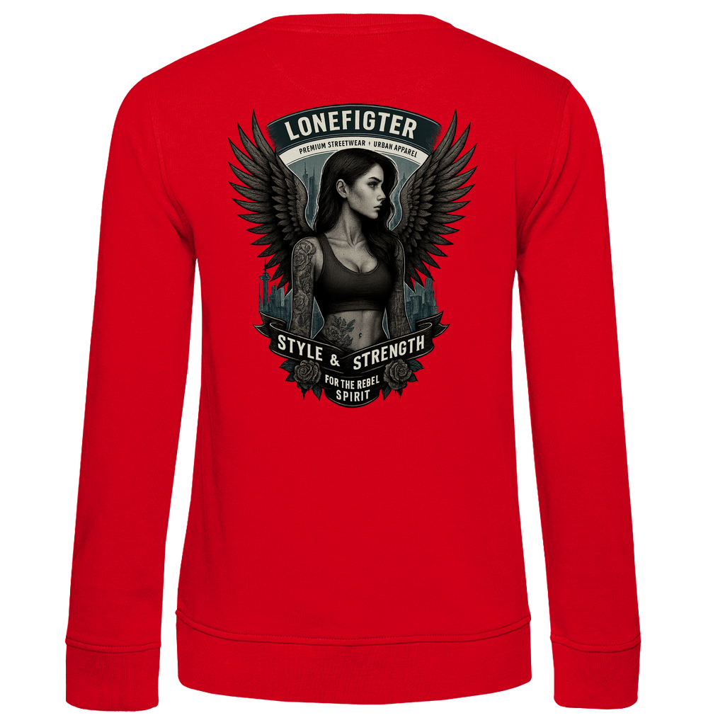 Damen Premium Bio Sweatshirt Warrior Soul