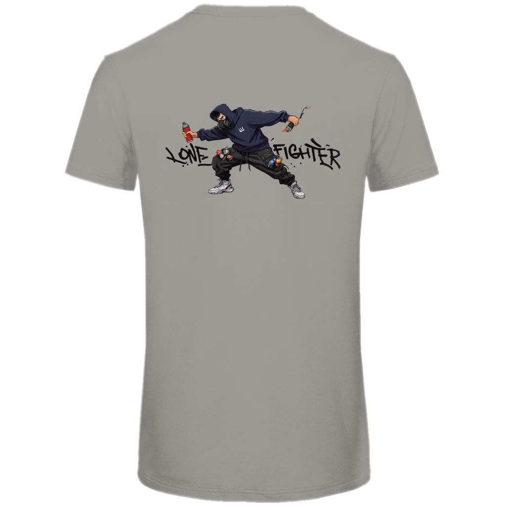 Herren Premium Bio T-Shirt Spray Alone, Fight Alone