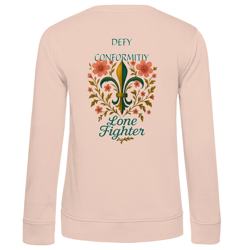 Damen Premium Bio Sweatshirt Fleur de lis