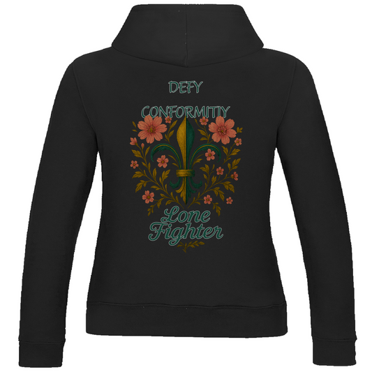 Damen Hoodie Fleur de lis