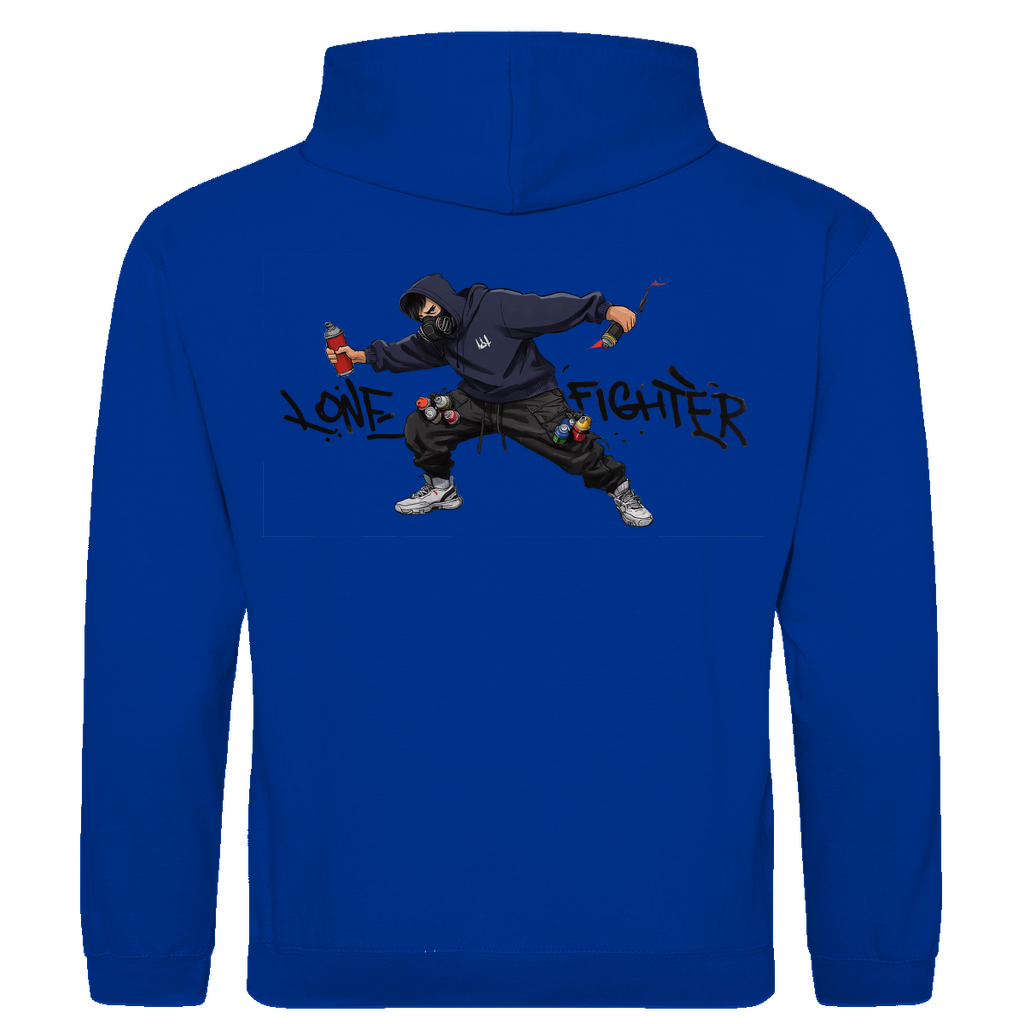 Herren Hoodie Spray Alone, Fight Alone