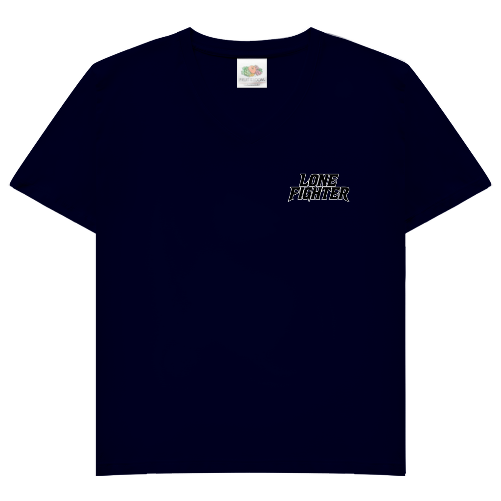 Damen Basic V-Neck T-Shirt Defy the System