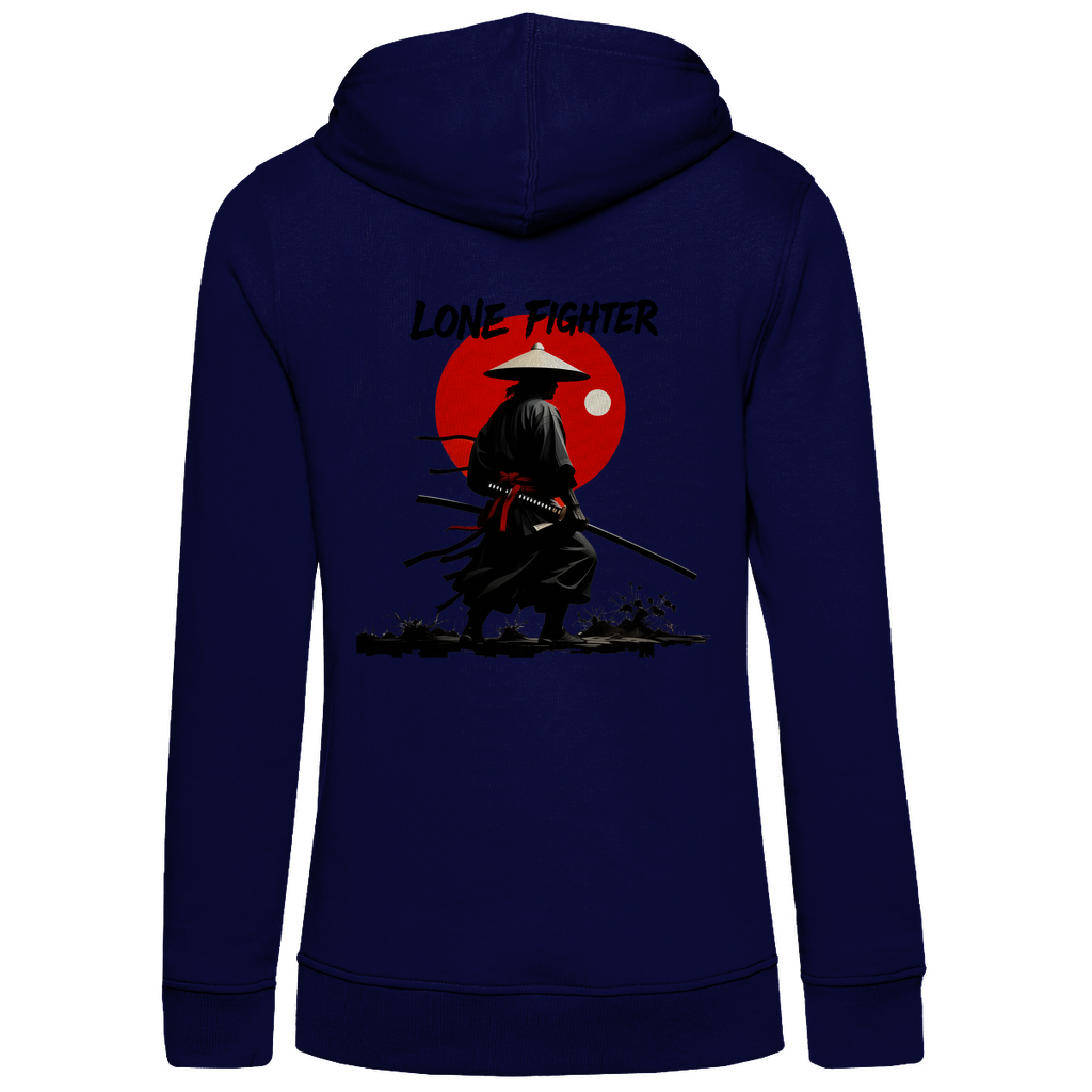 Damen Premium Bio Hoodie Shadow of Bushido