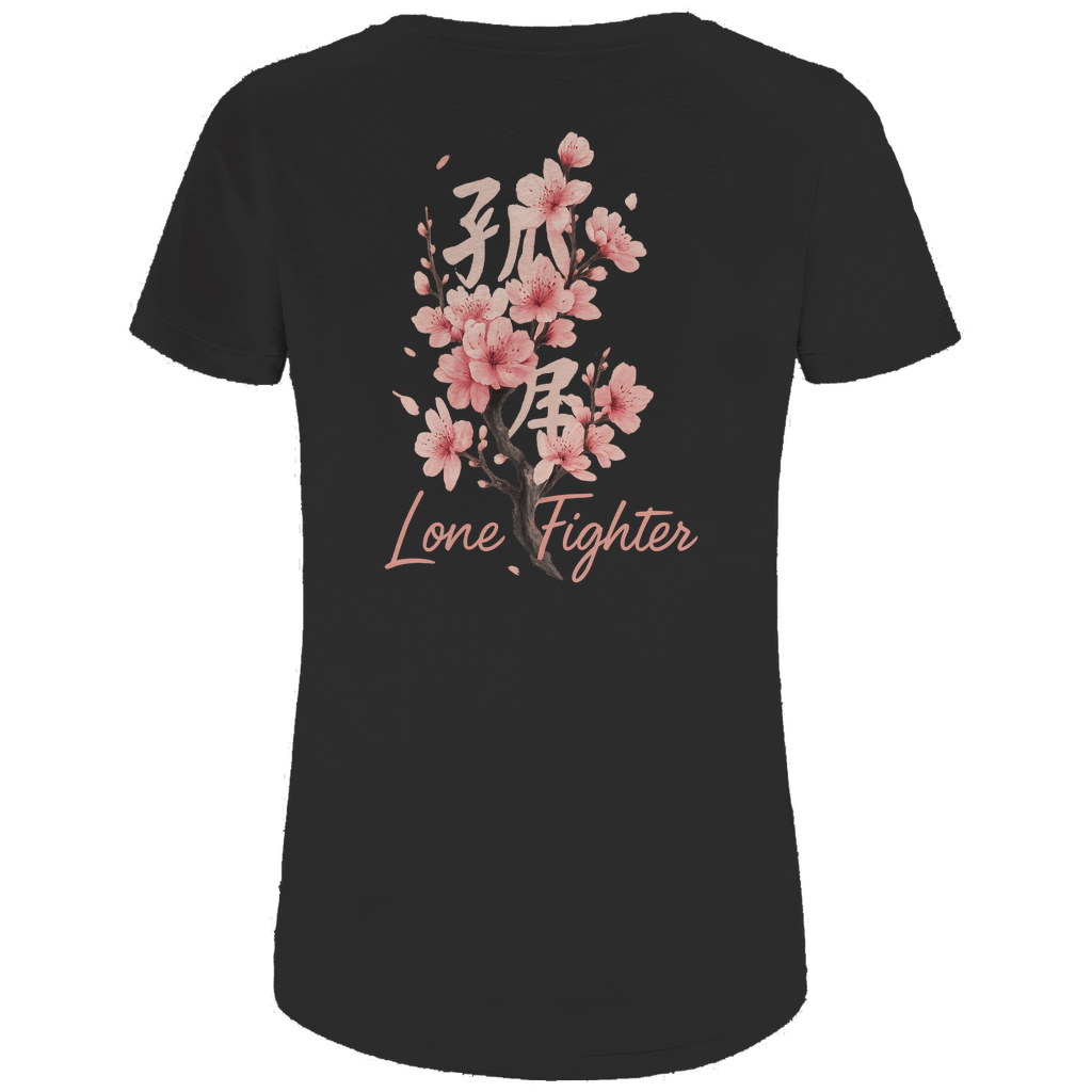 Damen Premium Bio T-Shirt Cherry Blossom