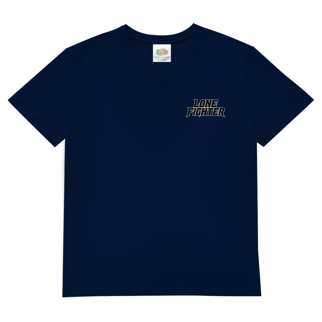 Herren Basic V-Neck T-Shirt Defy the System