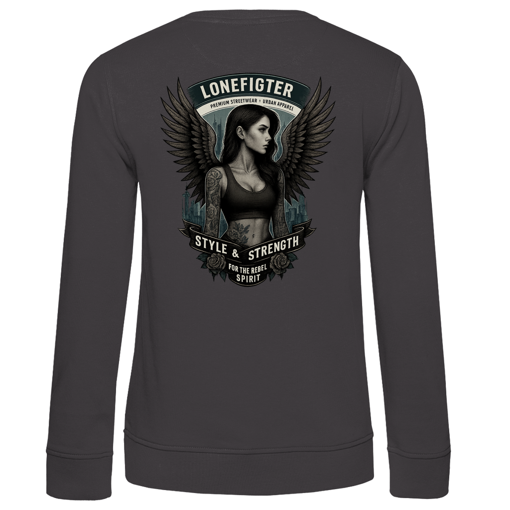 Damen Premium Bio Sweatshirt Warrior Soul