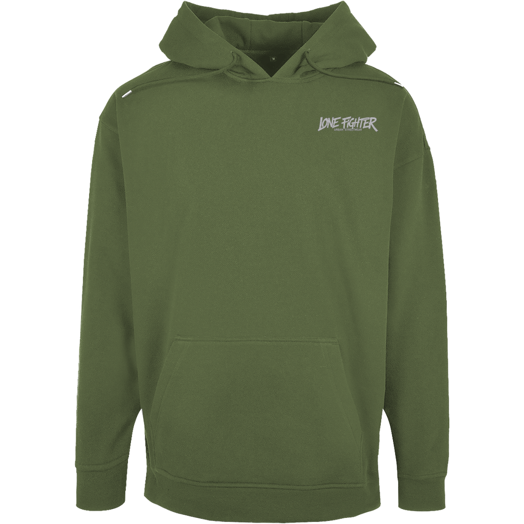Unisex Oversize Hoodie Spray Alone, Fight Alone