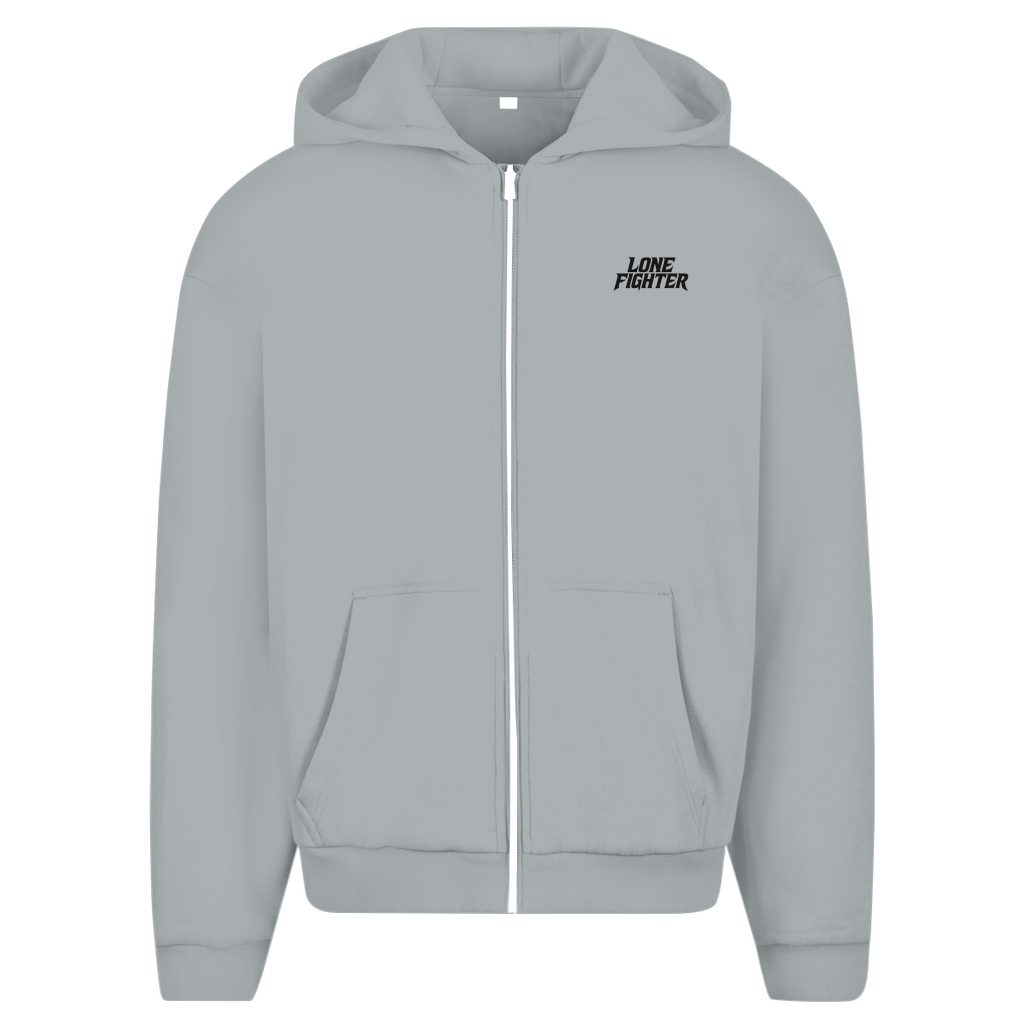 Herren Oversize Zipper Hoodie Silent End