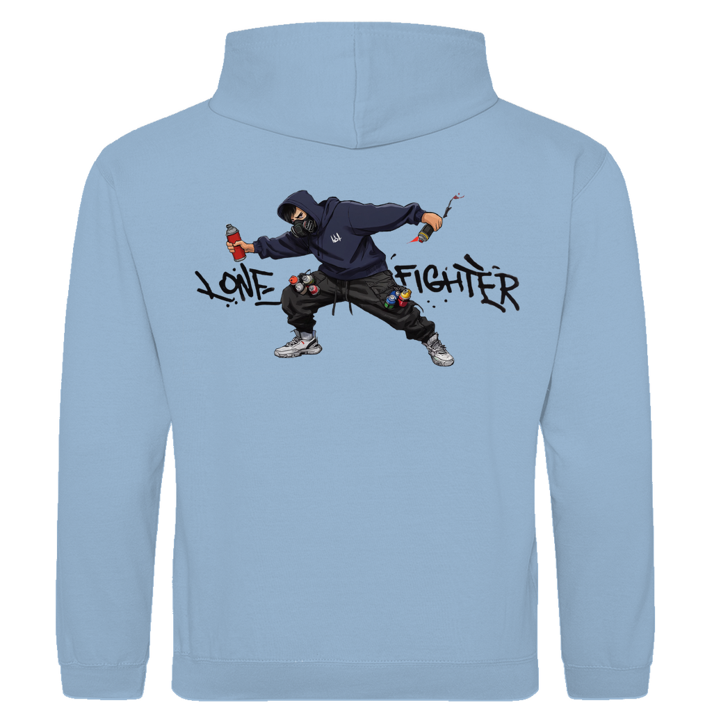 Herren Hoodie Spray Alone, Fight Alone