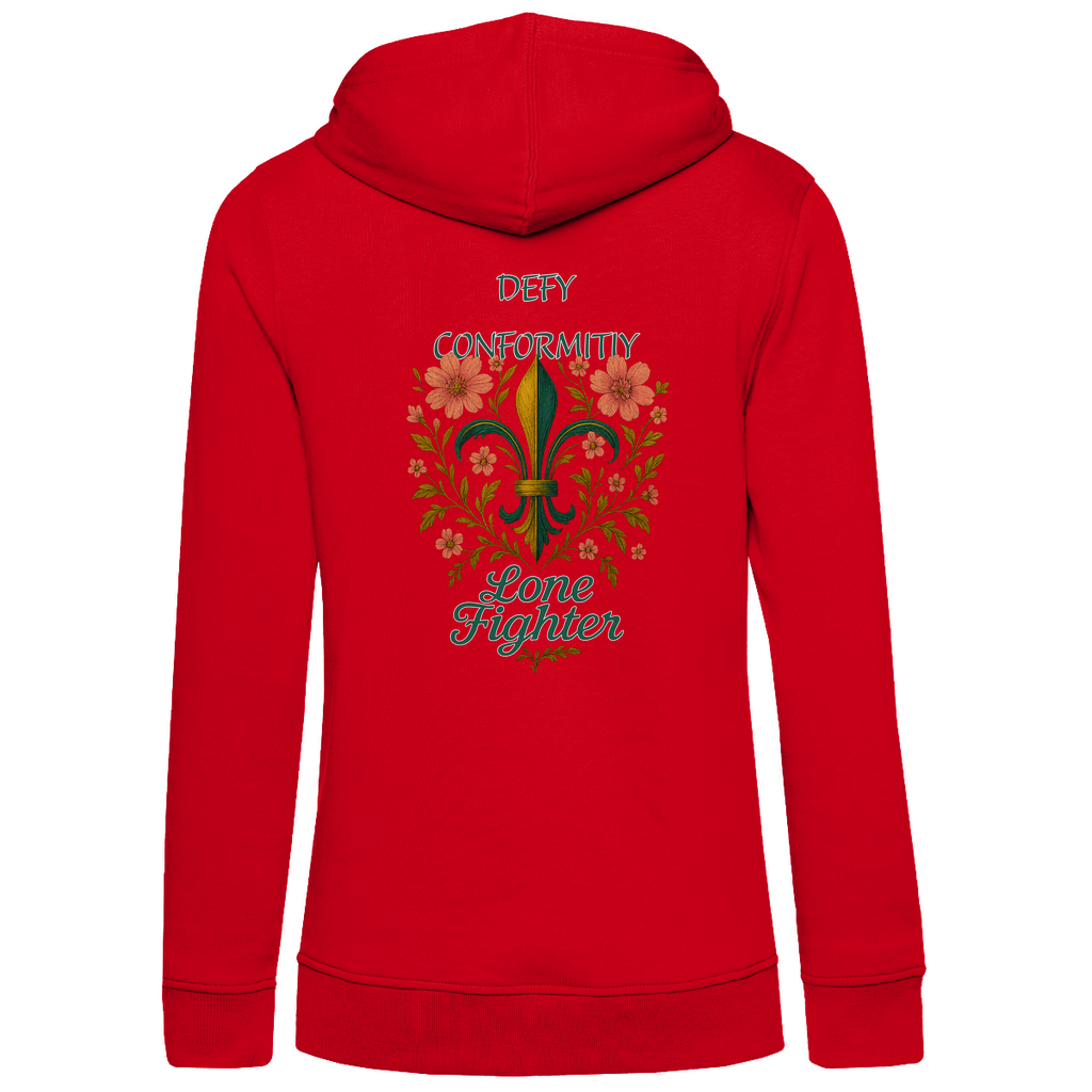 Damen Premium Bio Hoodie Fleur de lis