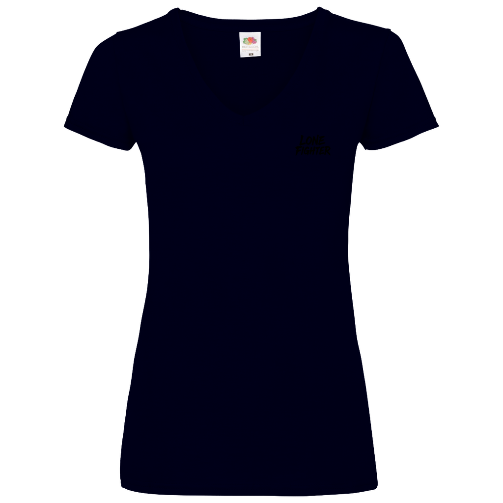 Damen Basic V-Neck T-Shirt Kodoku na Kage