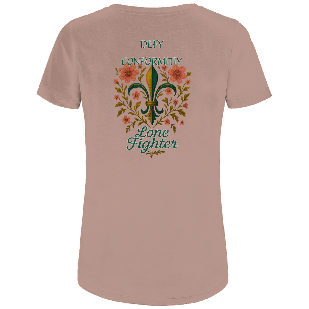 Damen Premium Bio T-Shirt Fleur de lis