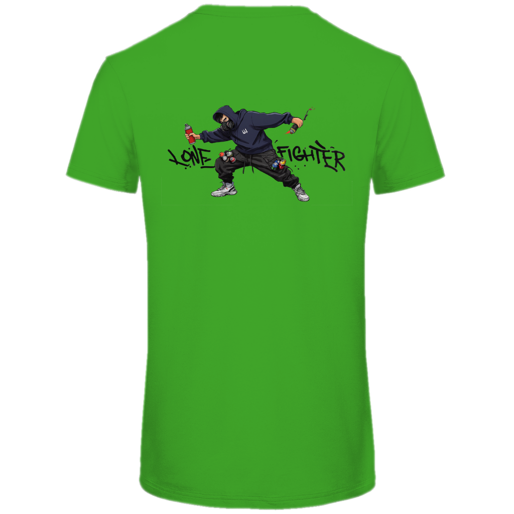Herren Premium Bio T-Shirt Spray Alone, Fight Alone