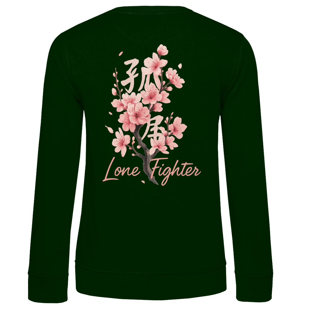 Damen Premium Bio Sweatshirt Cherry Blossom