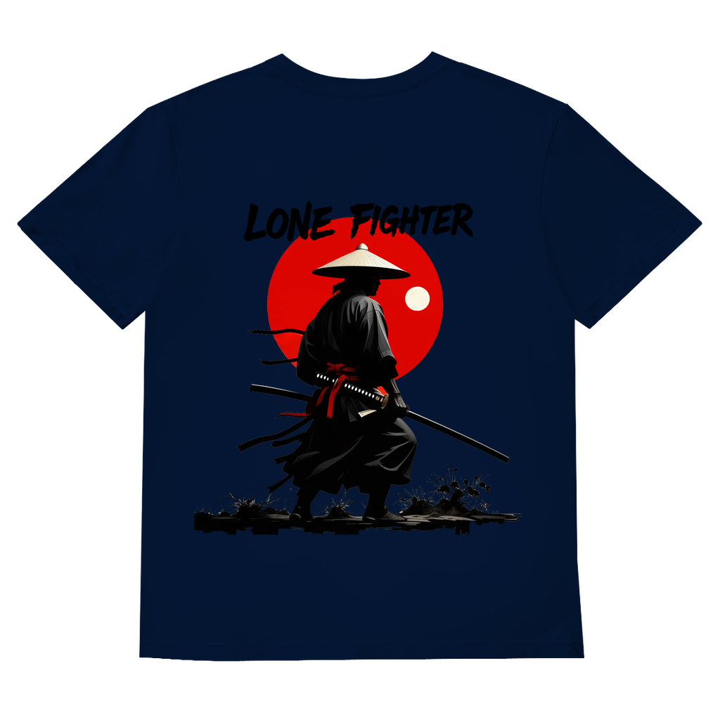 Herren Basic V-Neck T-Shirt Shadow of Bushido