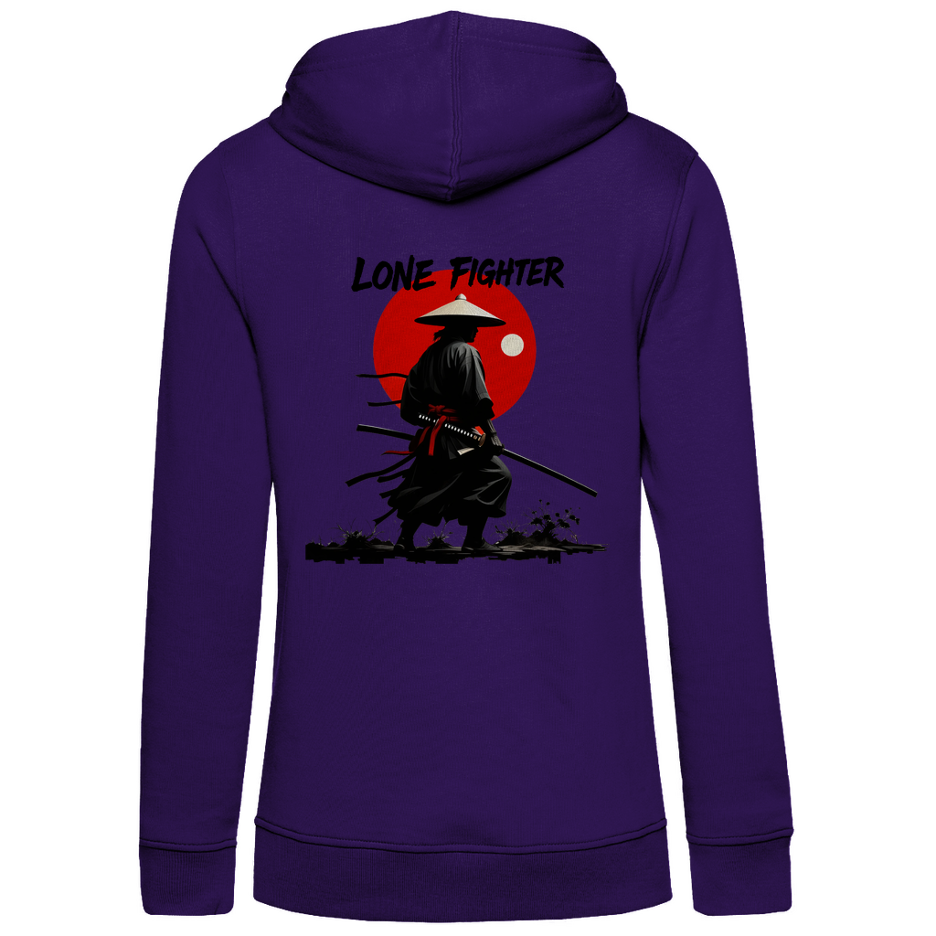 Damen Premium Bio Hoodie Shadow of Bushido
