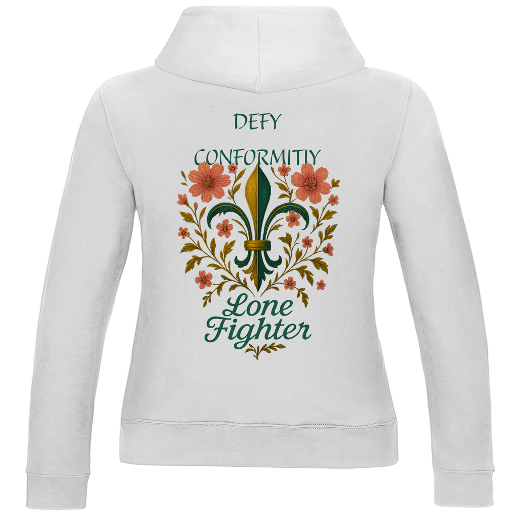 Damen Hoodie Fleur de lis
