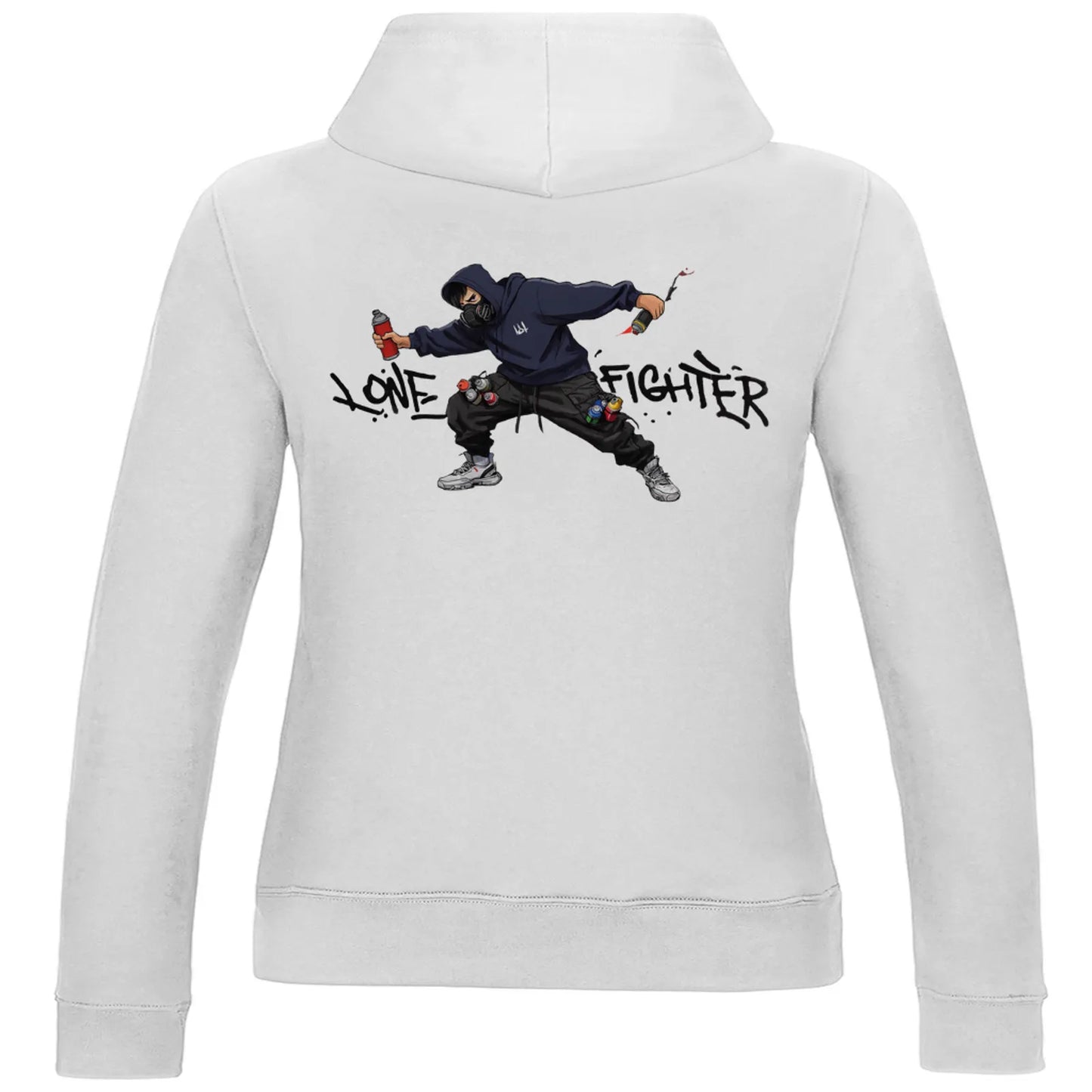 Damen Hoodie Spray Alone, Fight Alone