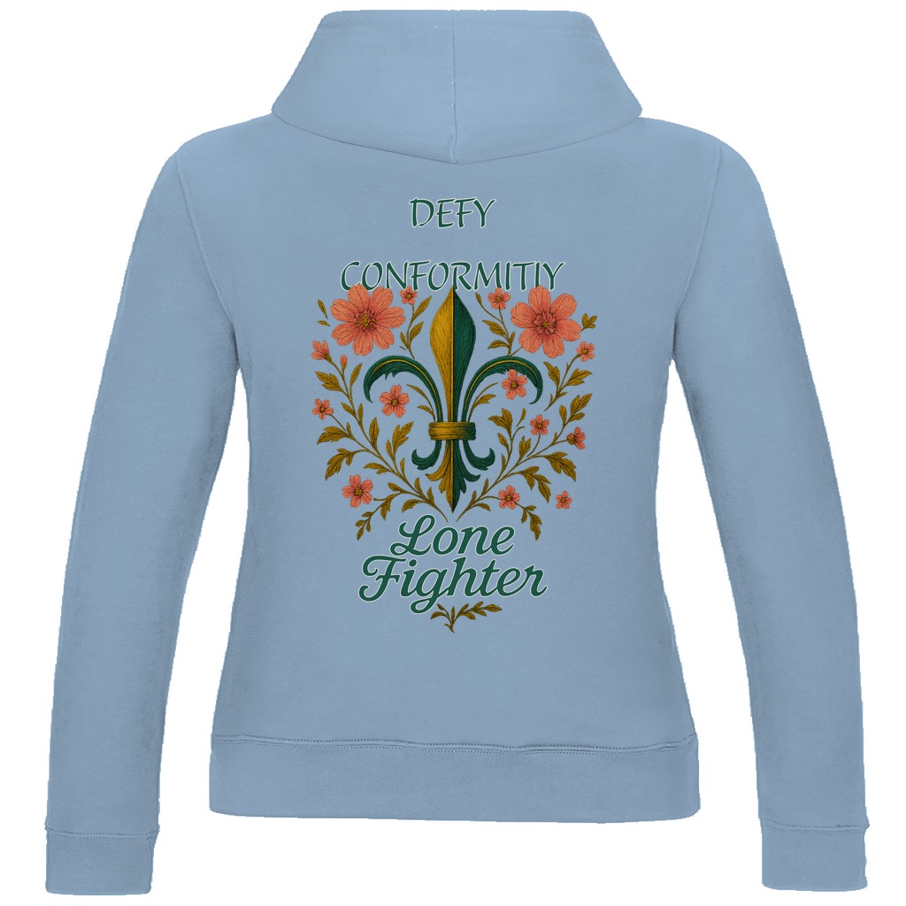 Damen Hoodie Fleur de lis