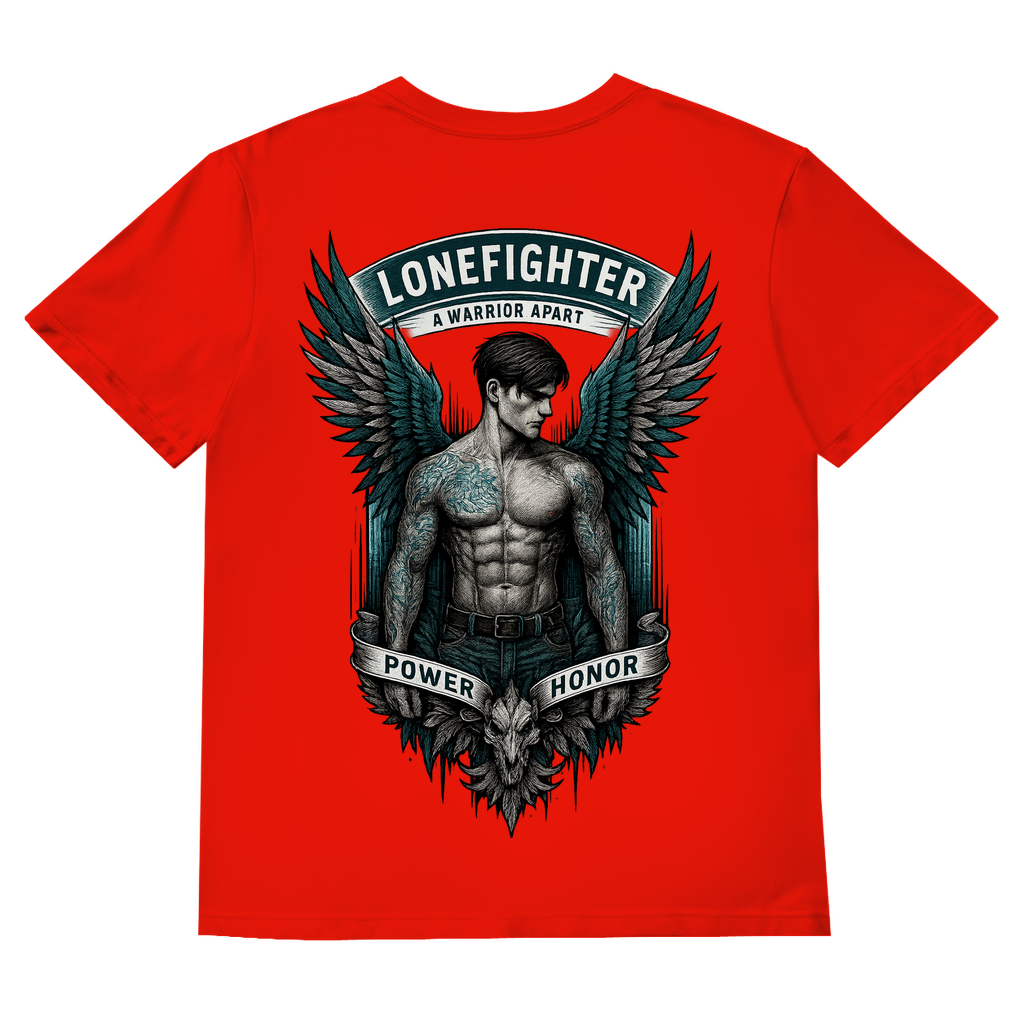 Herren Basic V-Neck T-Shirt Warrior Soul