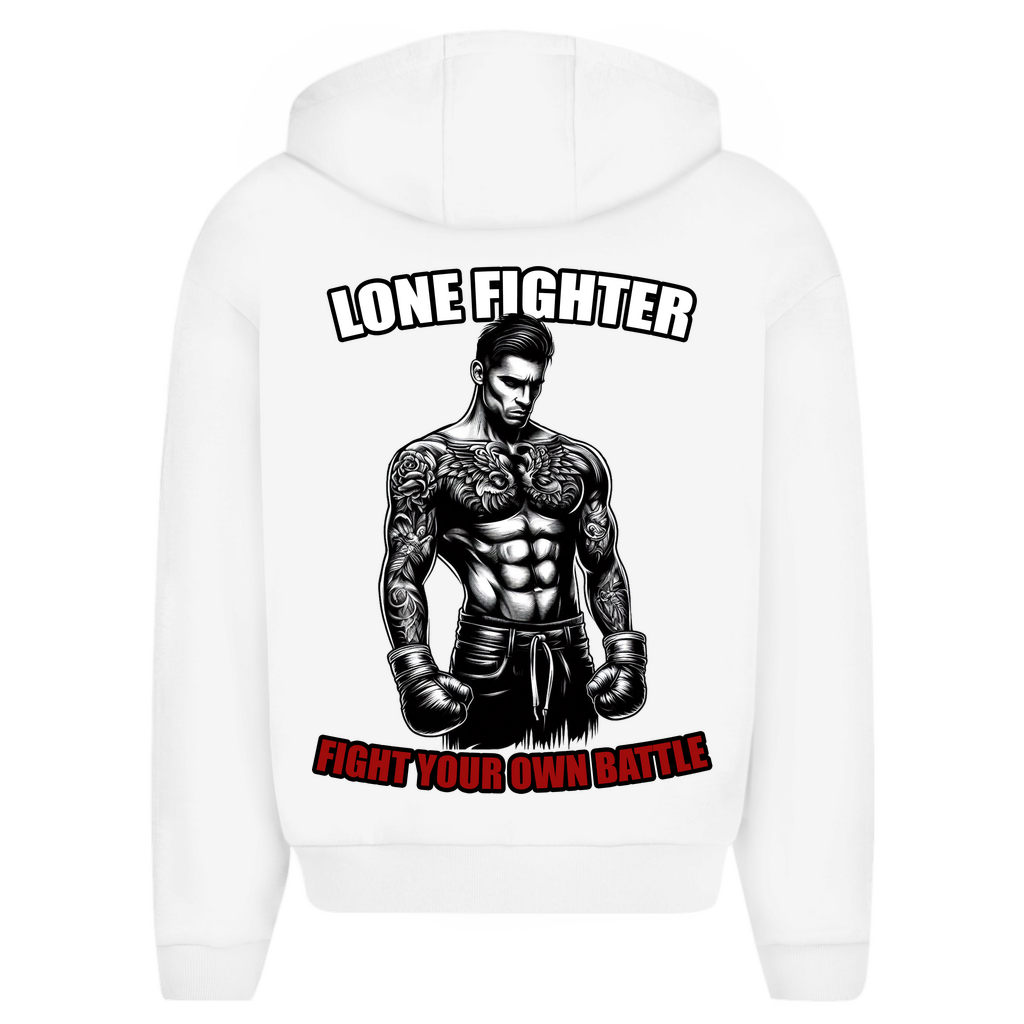 Herren Oversize Zipper Hoodie Determination