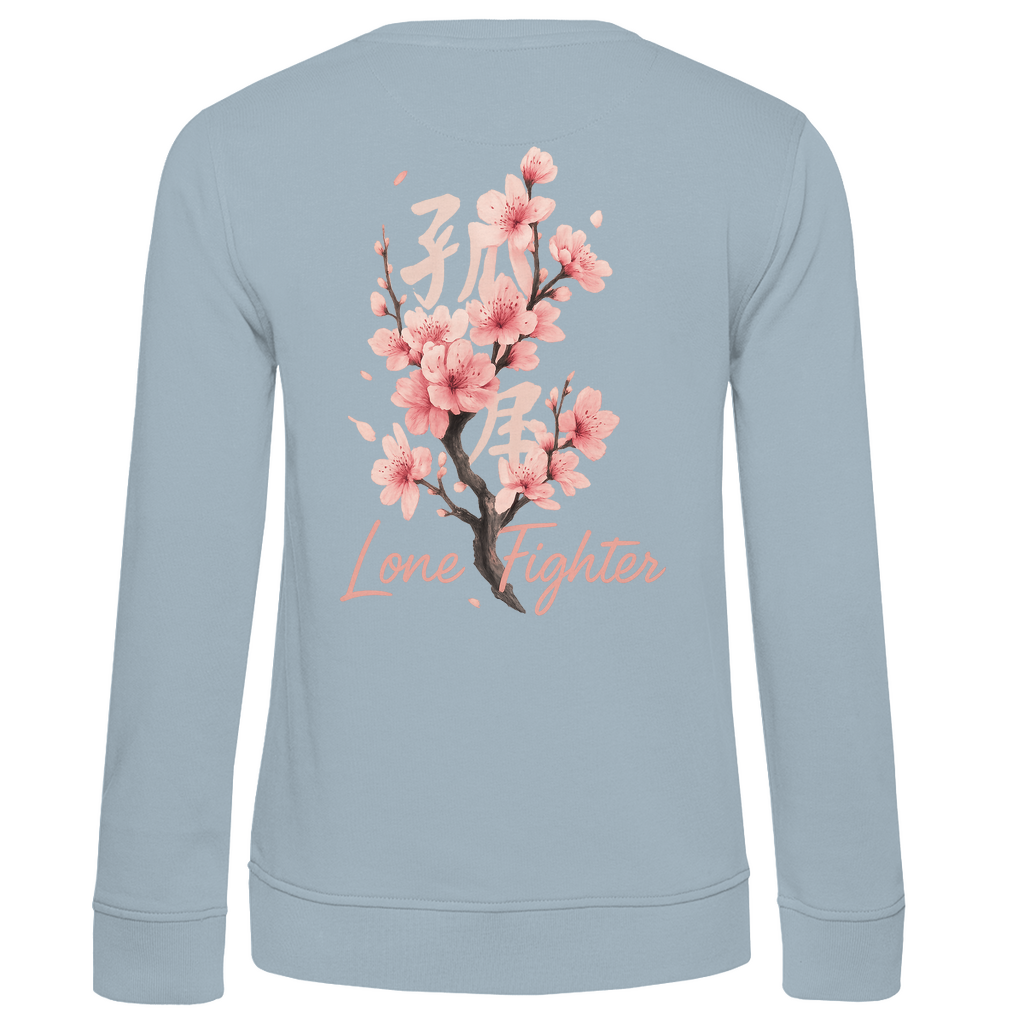 Damen Premium Bio Sweatshirt Cherry Blossom
