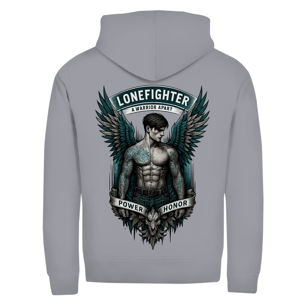 Herren Zipper Hoodie Warrior Soul