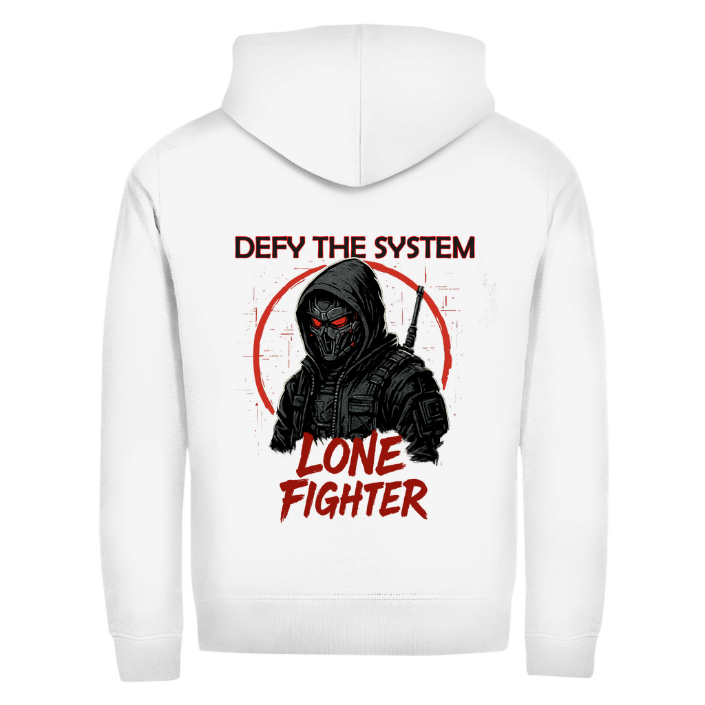 Herren Zipper Hoodie Defy the System