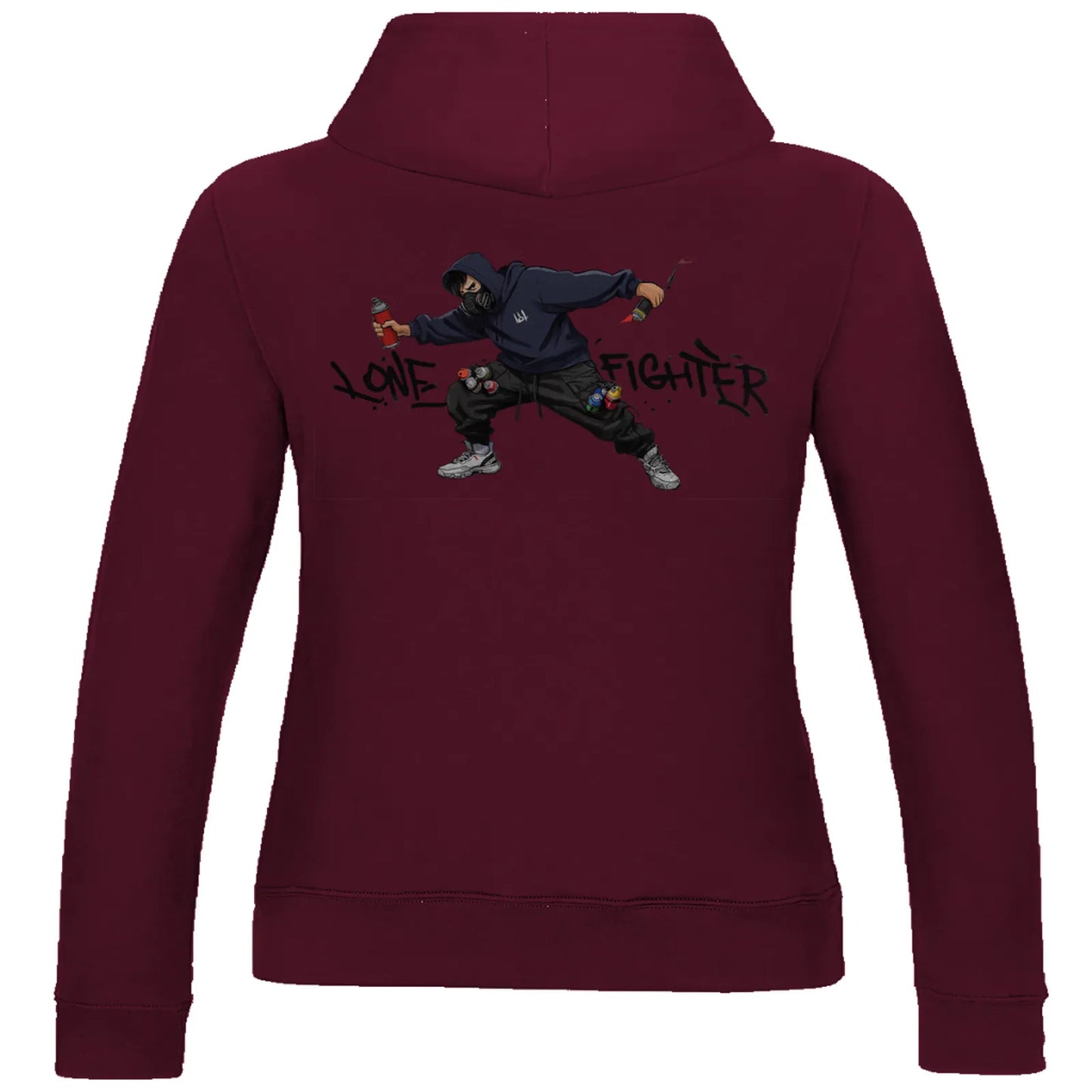 Damen Hoodie Spray Alone, Fight Alone