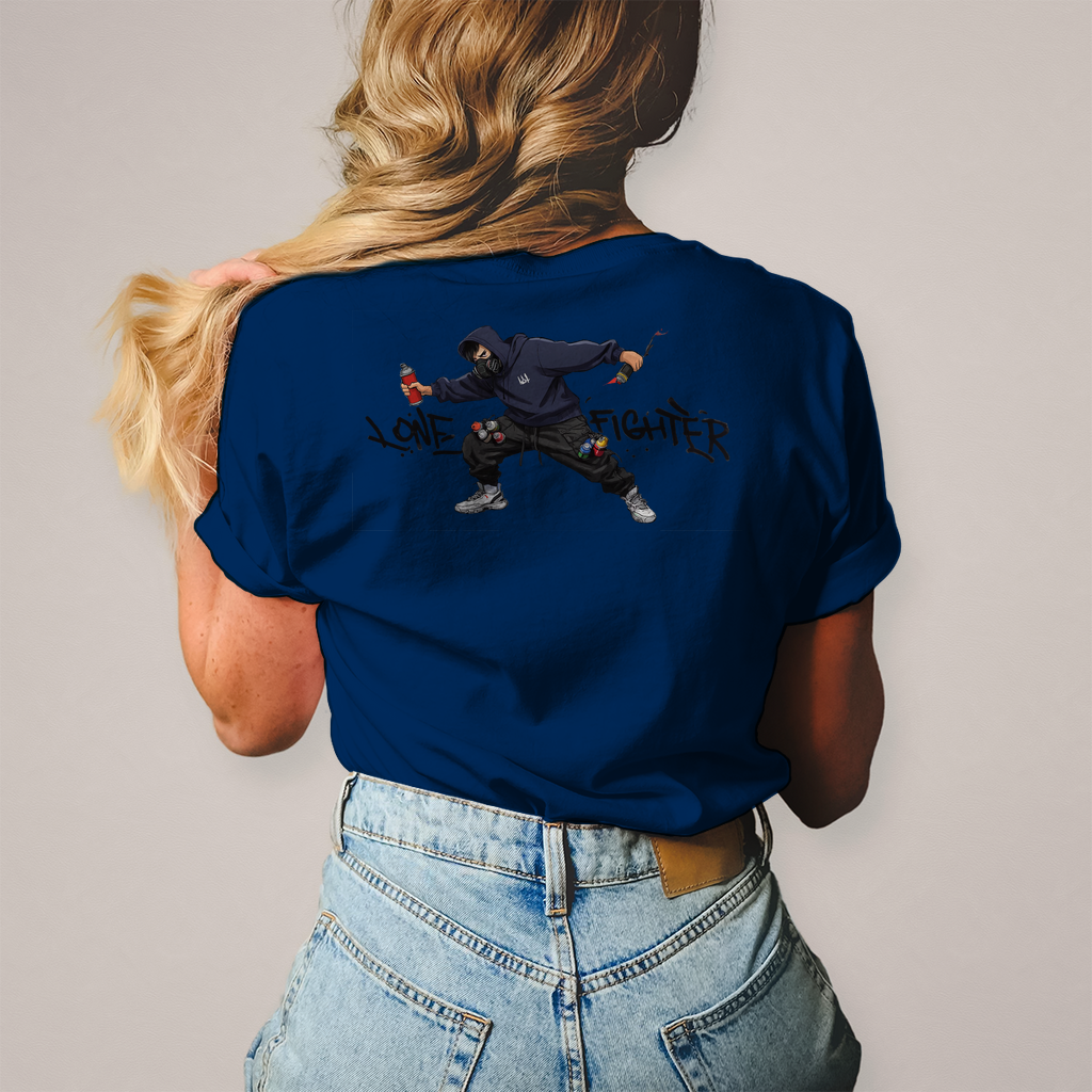 Damen T-Shirt Spray Alone, Fight Alone
