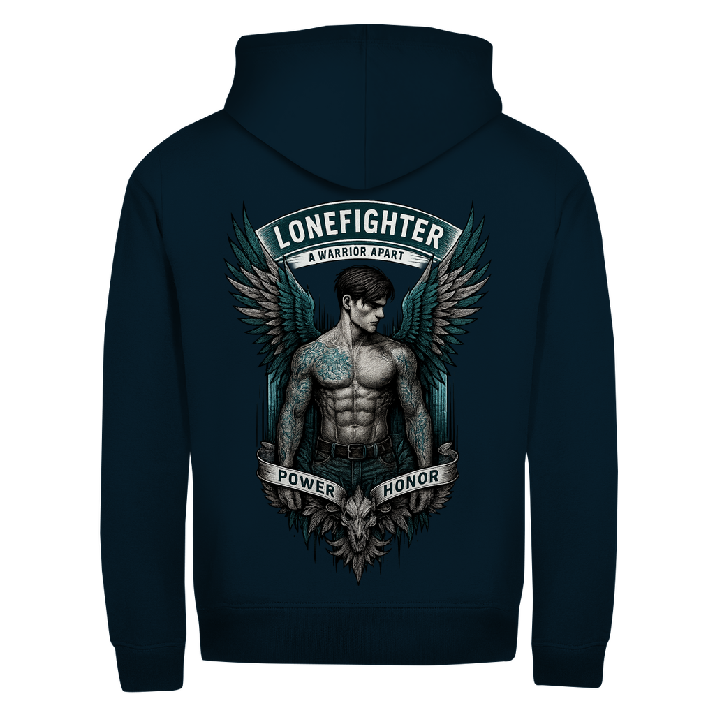 Herren Zipper Hoodie Warrior Soul