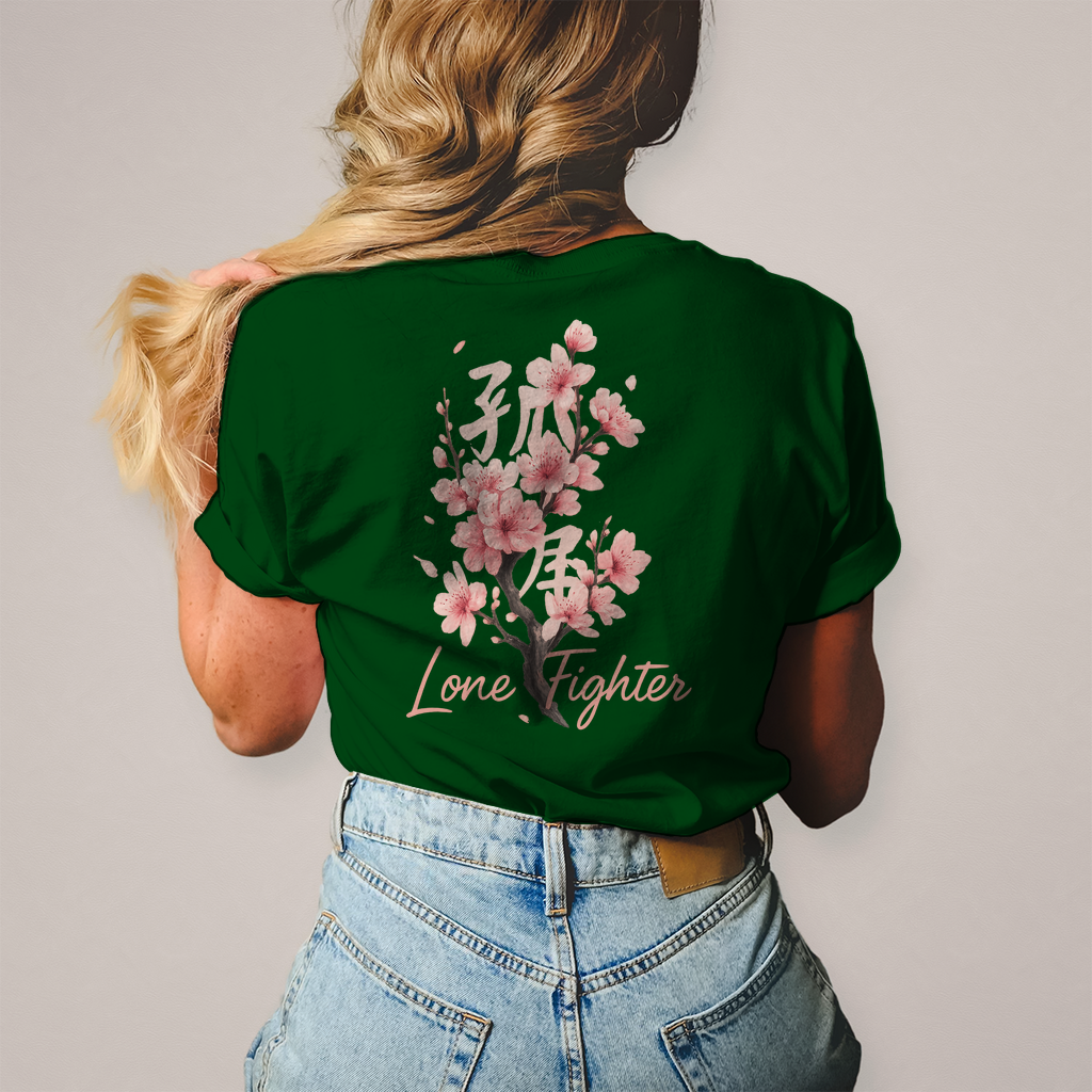 Damen T-Shirt Cherry Blossom