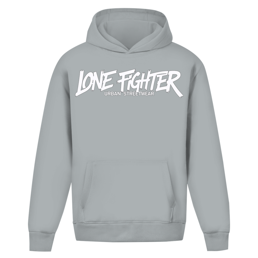 Oversize Hoodie Ohne Kordel Lone Fighter Graffiti