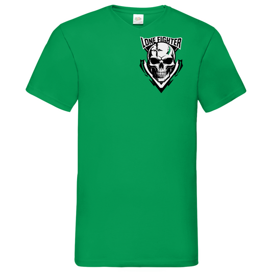 Herren Basic V-Neck T-Shirt Lone Reaper