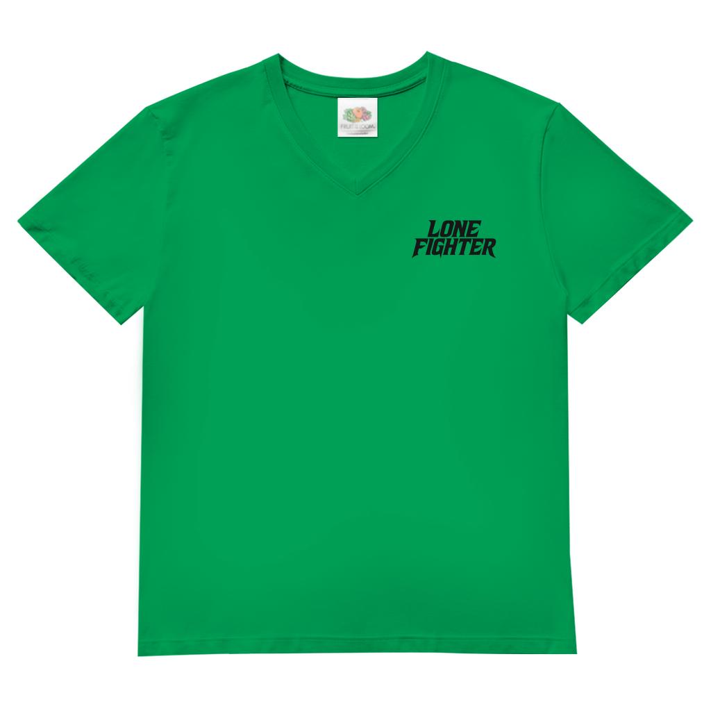 Herren Basic V-Neck T-Shirt Defy the System