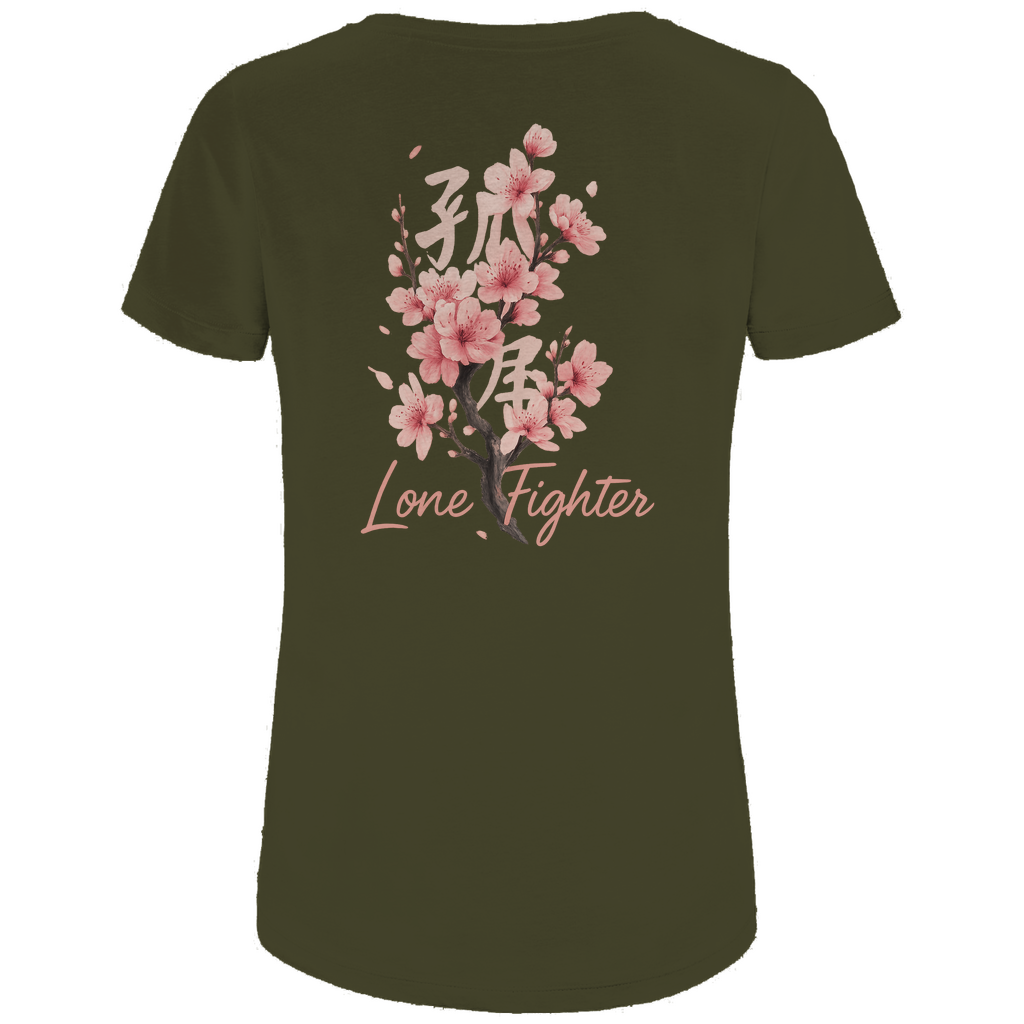 Damen Premium Bio T-Shirt Cherry Blossom