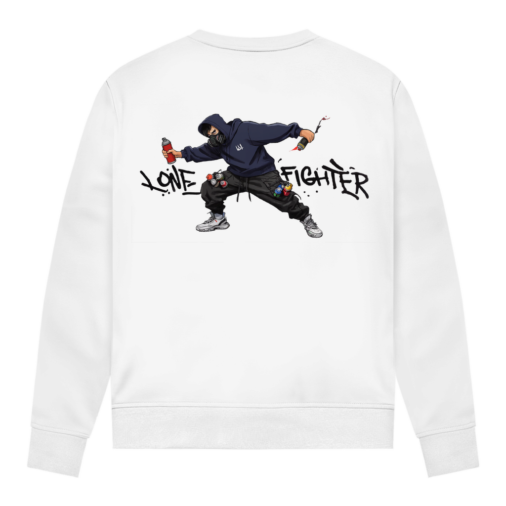 Damen Sweatshirt Spray Alone, Fight Alone