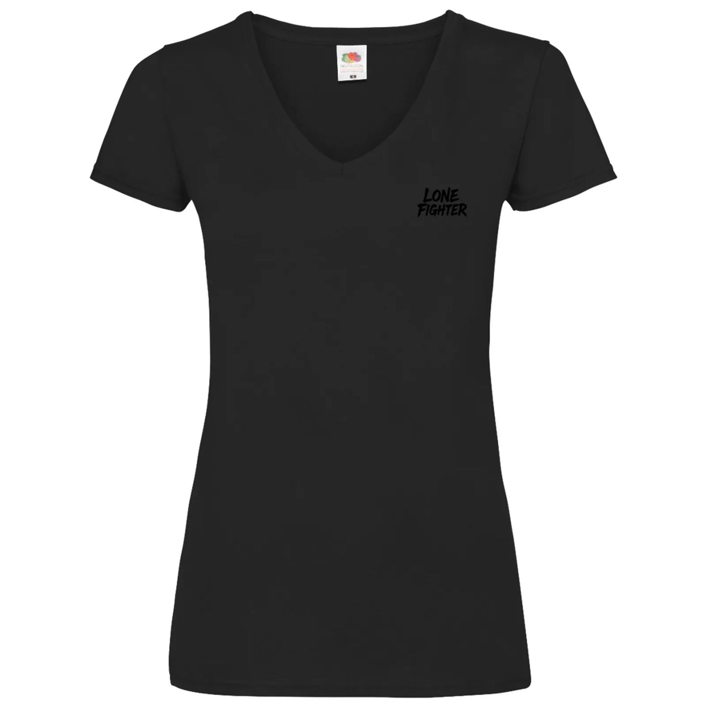 Damen Basic V-Neck T-Shirt Sakura