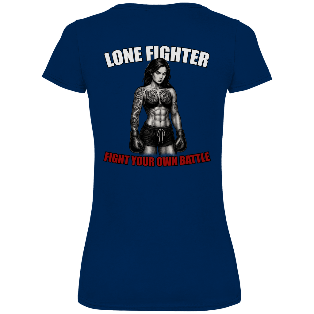 Damen Premium Bio V-Neck T-Shirt Determination