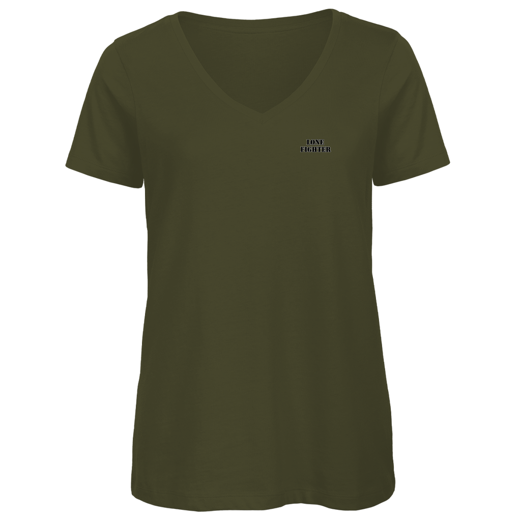 Damen Premium Bio V-Neck T-Shirt Wings of Resolve