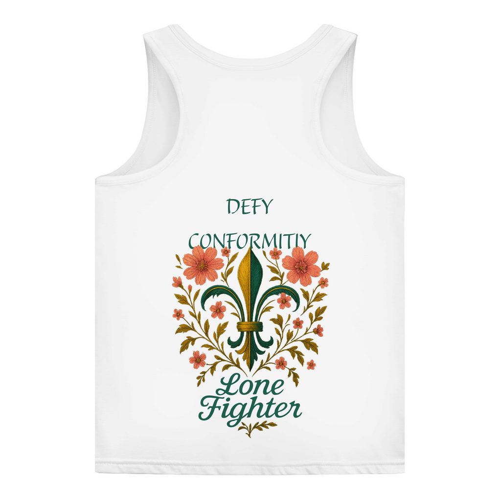 Damen Basic Tank Top Fleur de lis