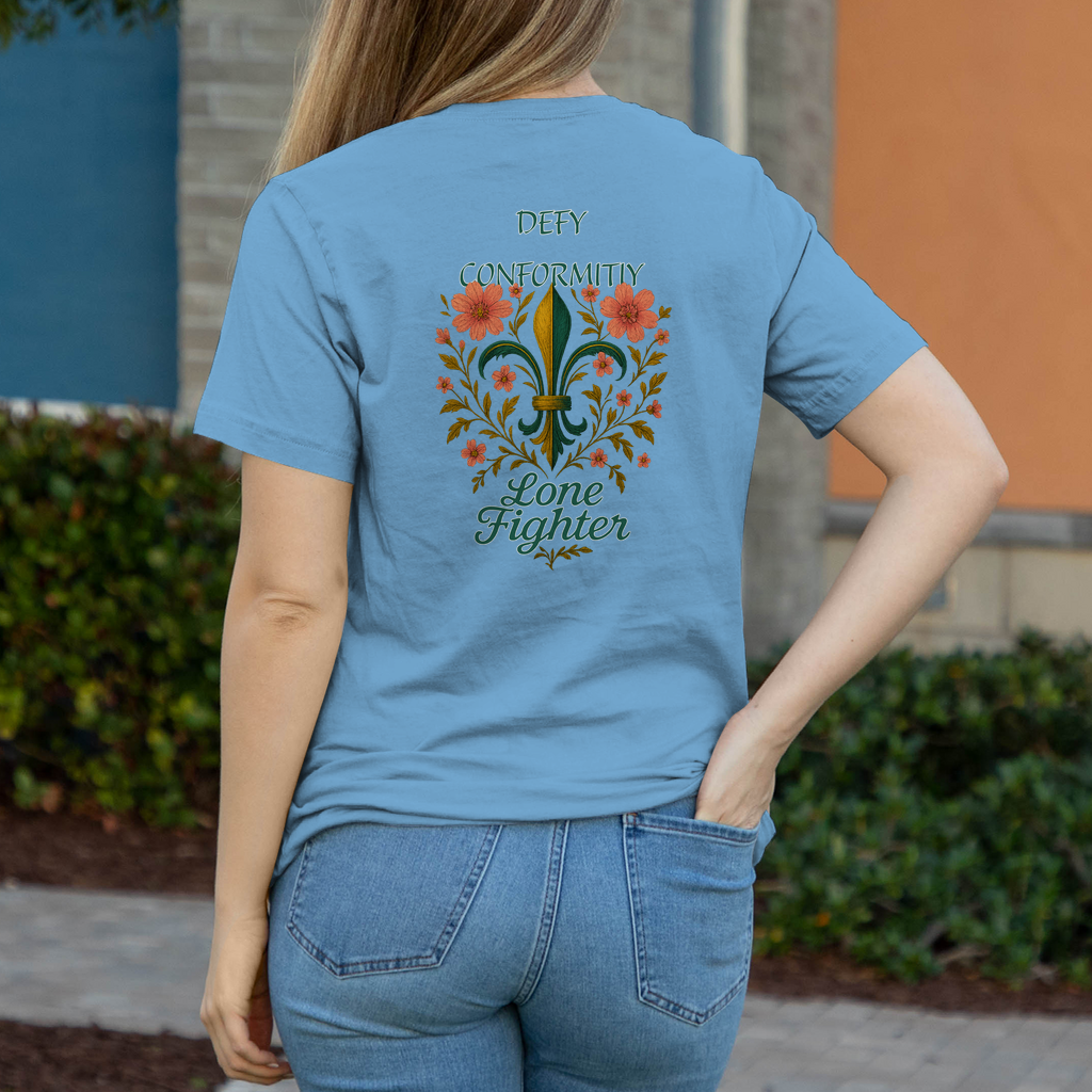 Damen T-Shirt Fleur de lis