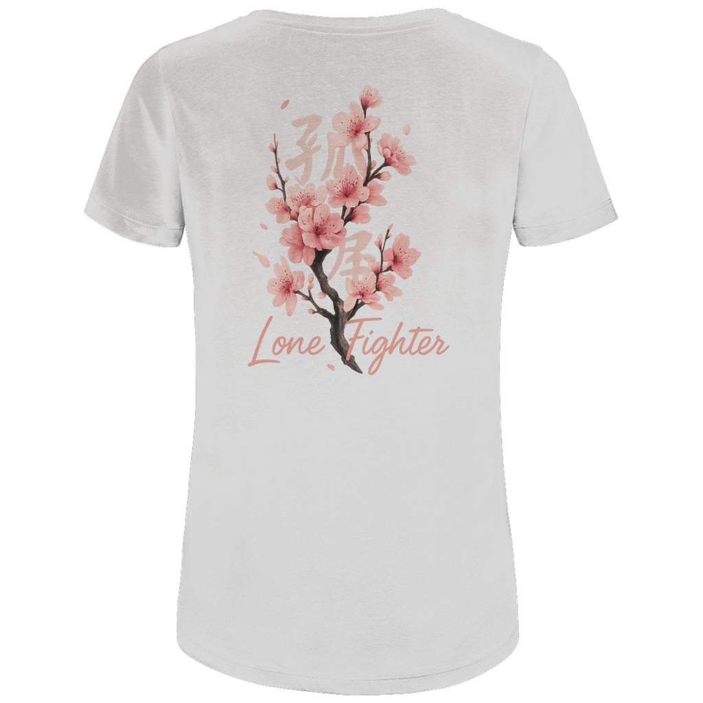 Damen Premium Bio T-Shirt Cherry Blossom