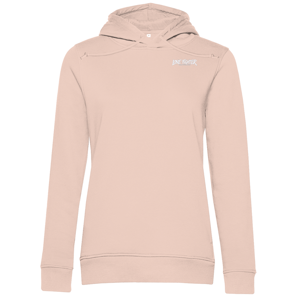 Damen Premium Bio Hoodie Spray Alone, Fight Alone